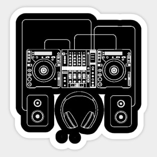 DJ SET Sticker